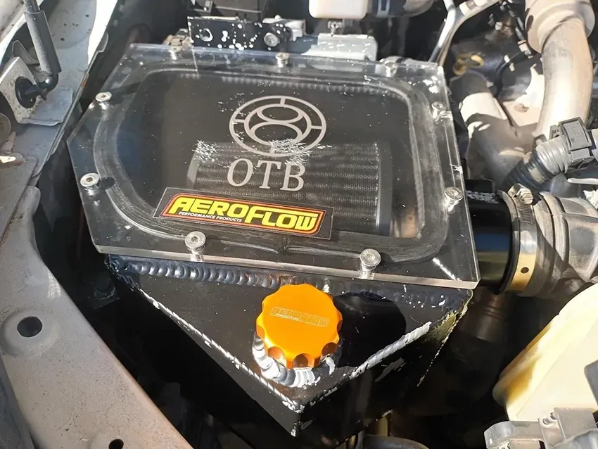 A Close Up of a Car Engine with Aeroflow Written on It — South West 4WD Wreckers In Brisbane, QLD