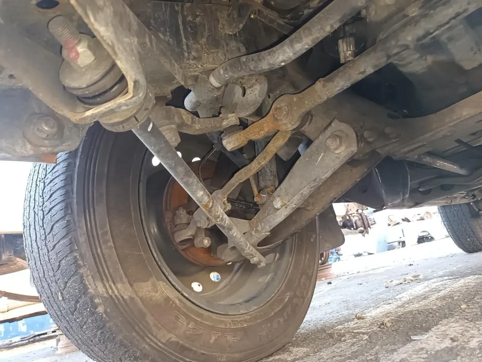 Undercarriage of a Vehicle Showing Suspension Components — South West 4WD Wreckers In Brisbane, QLD