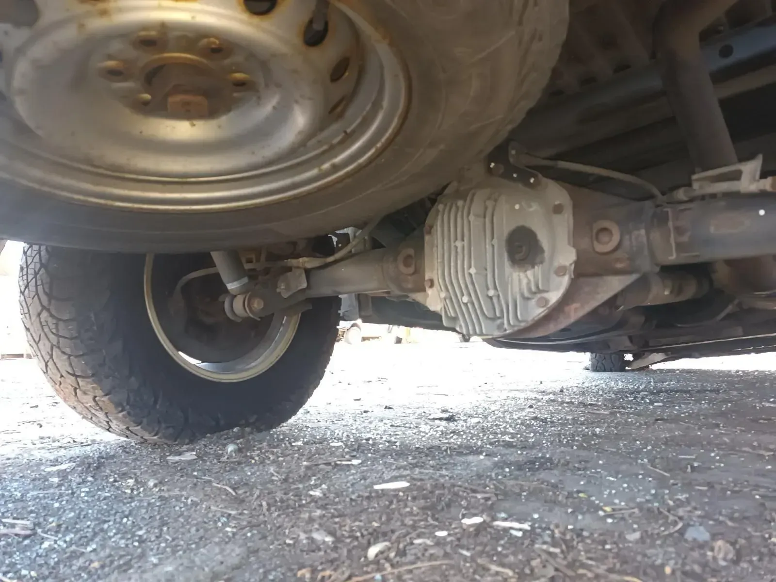 Undercarriage of a Vehicle Showing Rear Axle — South West 4WD Wreckers In Brisbane, QLD