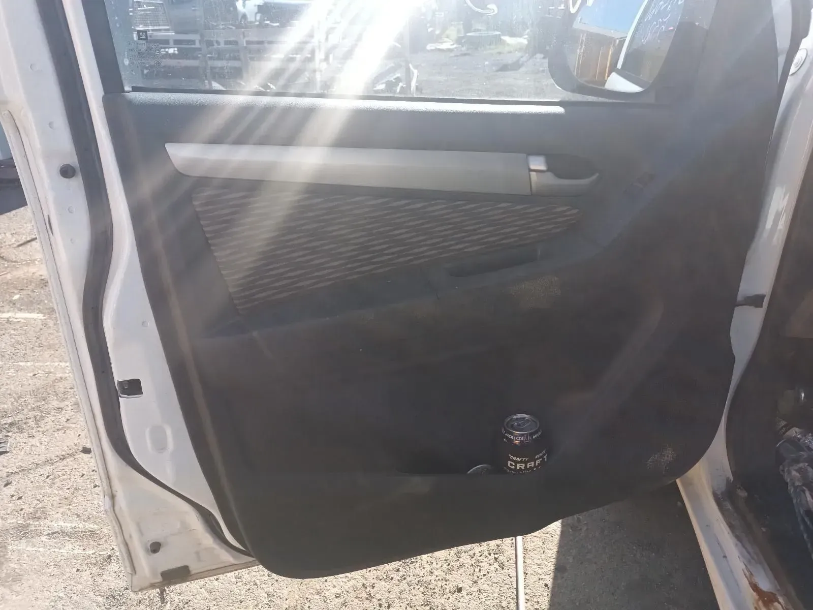 White Car Door Interior With Black Panel and Small Storage Pocket — South West 4WD Wreckers In Brisbane, QLD