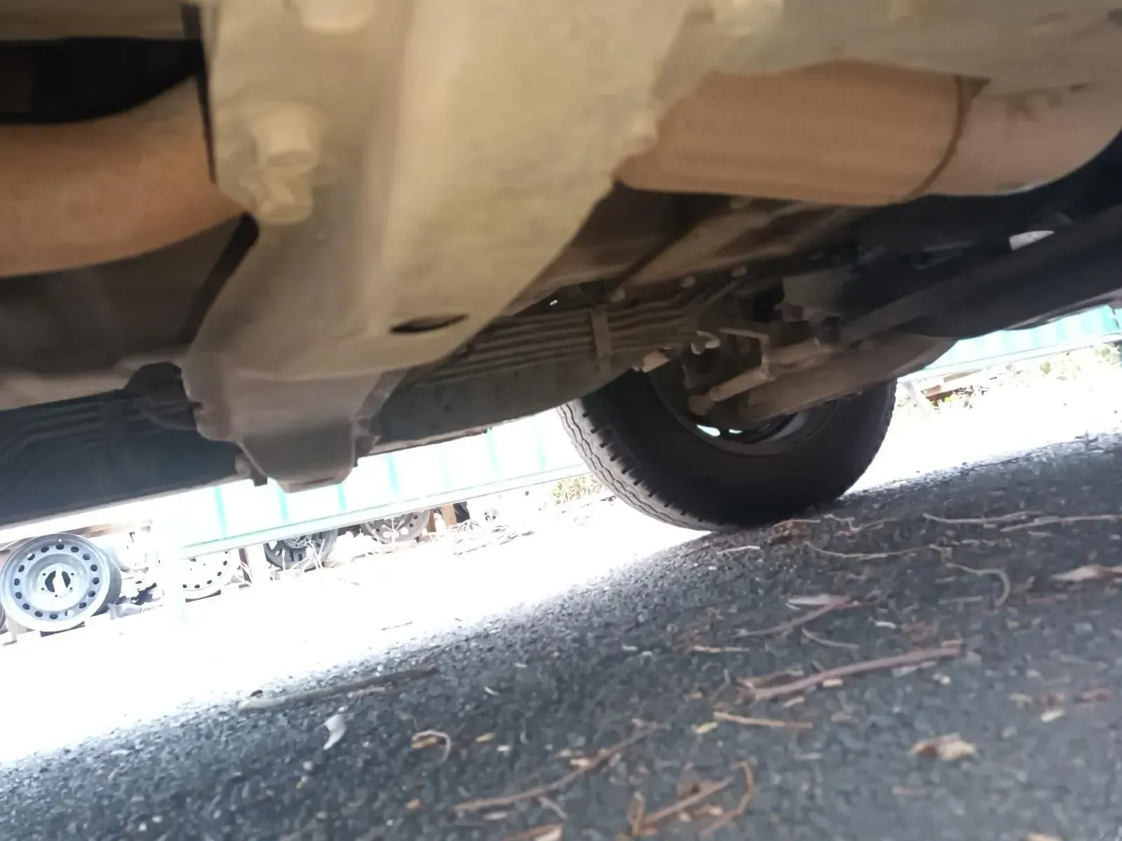 Undercarriage View of a Vehicle With a Leaf Spring Suspension — South West 4WD Wreckers In Brisbane, QLD
