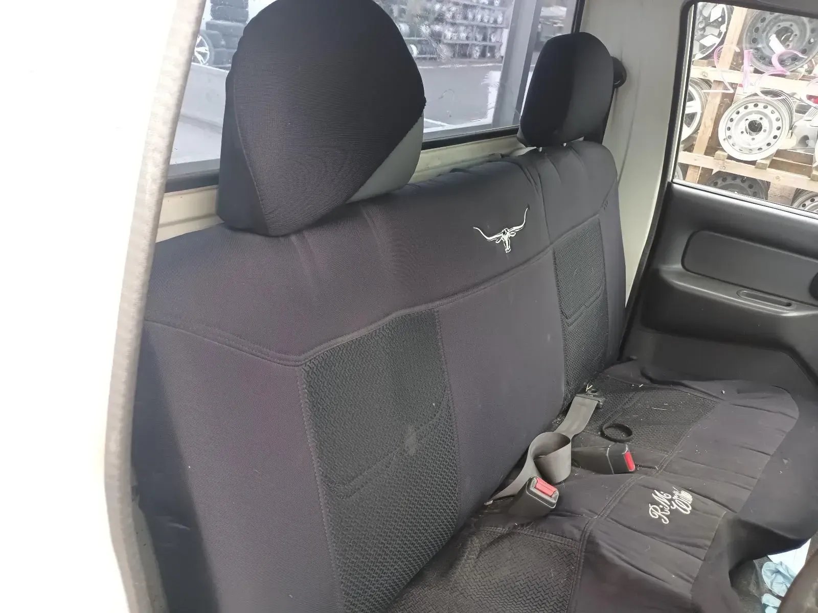 Black Truck Backseat With Headrests — South West 4WD Wreckers In Brisbane, QLD