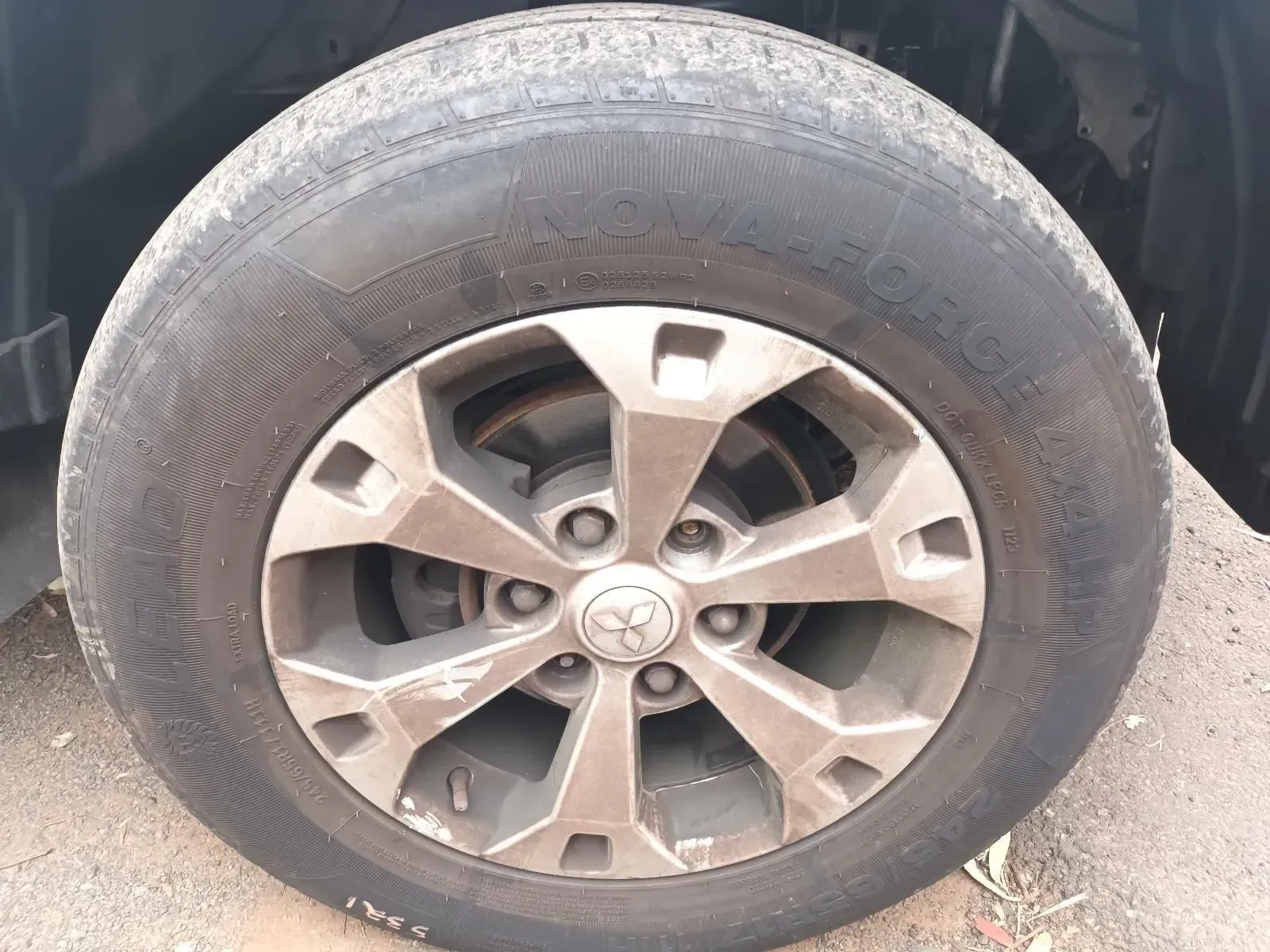 Close-up of a Car Tyre With a Silver Alloy Wheel — South West 4WD Wreckers In Brisbane, QLD