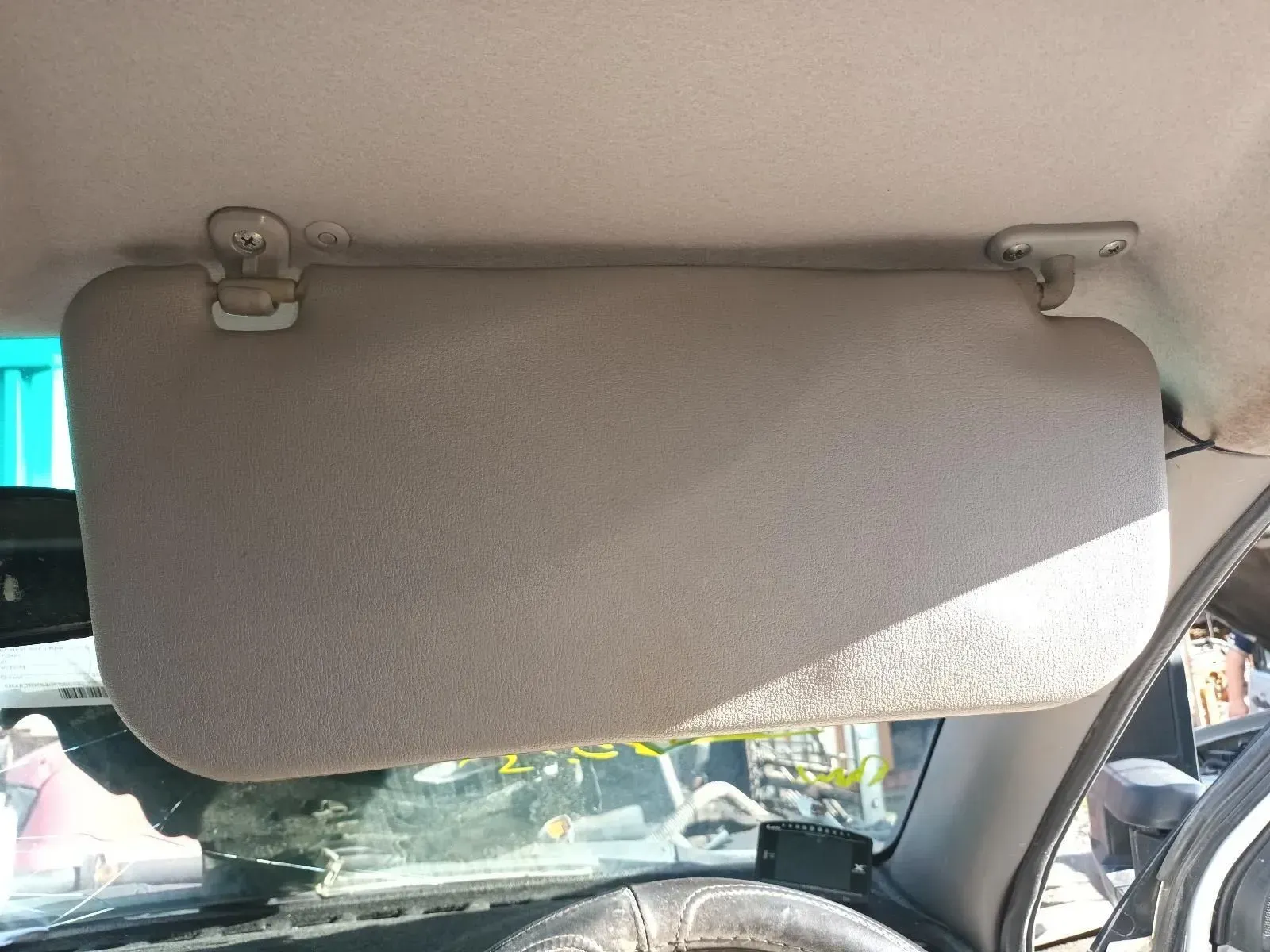 Tan Car Sun Visor Attached to the Ceiling — South West 4WD Wreckers In Brisbane, QLD