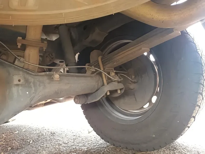 A Close Up of the Rear Suspension of a Truck — South West 4WD Wreckers In Brisbane, QLD