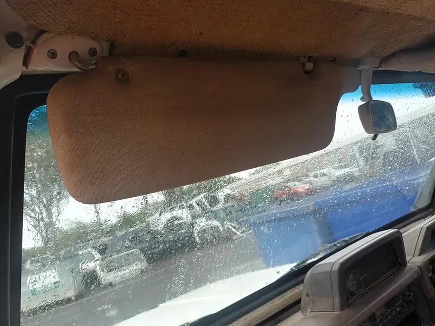 A Sun Visor is Hanging From the Ceiling of a Car — South West 4WD Wreckers In Brisbane, QLD