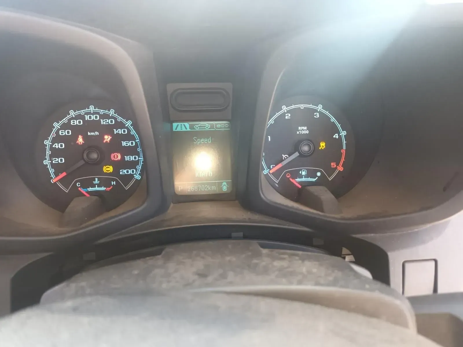 Dashboard of a Car, With Illuminated Gauges and Warning Lights — South West 4WD Wreckers In Brisbane, QLD
