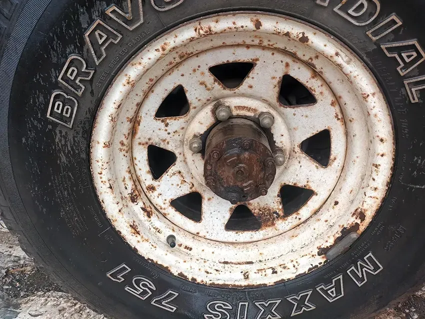 A Close Up of a Tire That Says Maxxis on It — South West 4WD Wreckers In Brisbane, QLD