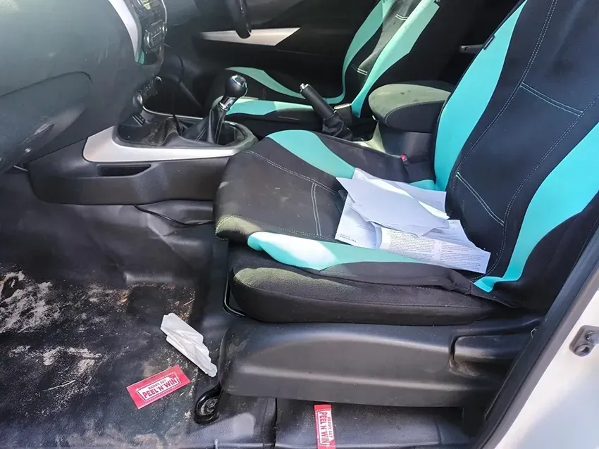 The Inside of a Car with a Dirty Seat and a Dirty Floor — South West 4WD Wreckers In Brisbane, QLD