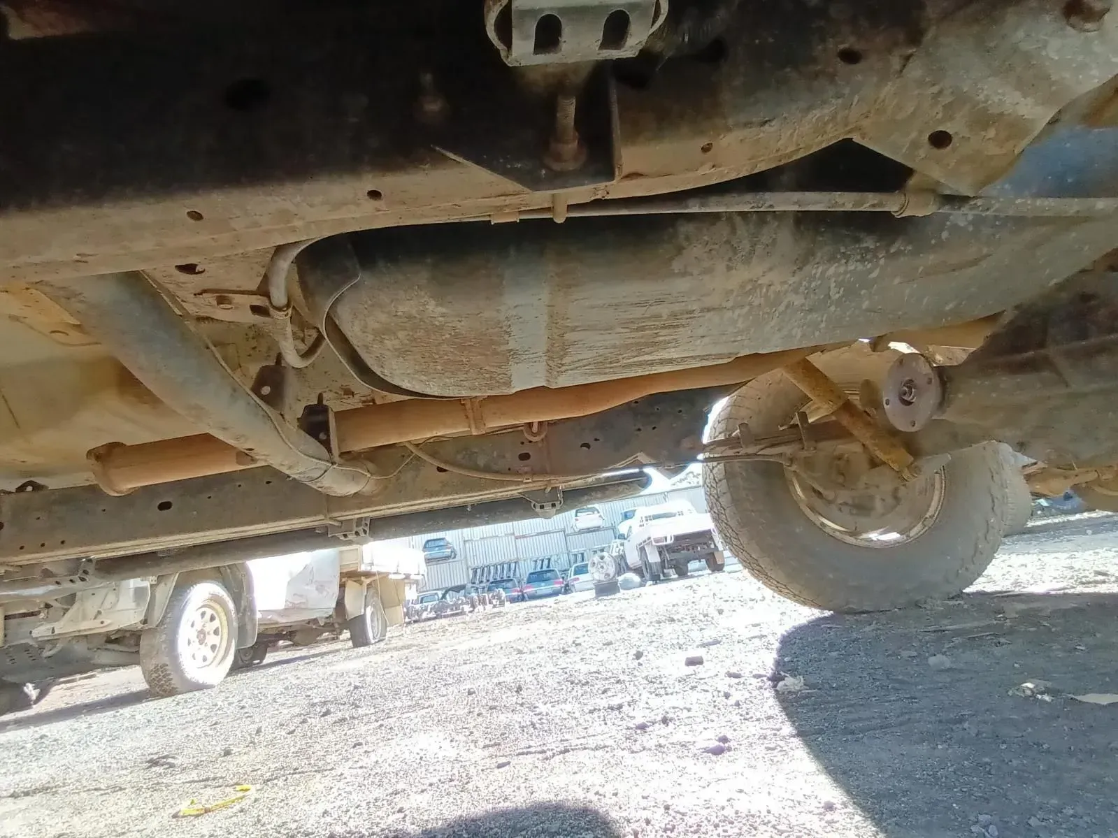 Underside of Vehicle Showing the Fuel Tank — South West 4WD Wreckers In Brisbane, QLD
