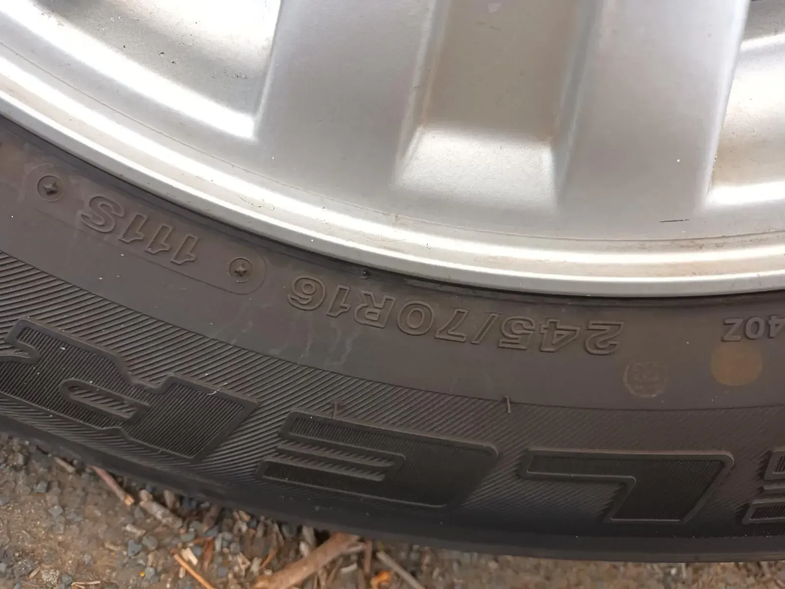 Close-up of a Tyre With the Size 245/70r16 Visible on the Sidewall — South West 4WD Wreckers In Brisbane, QLD