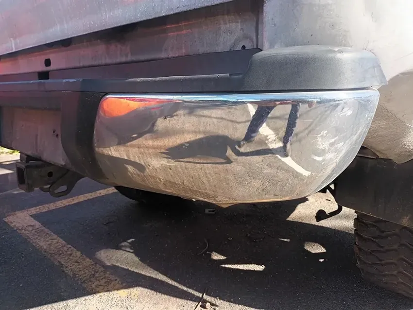 A Close Up of a Chrome Bumper on a Truck — South West 4WD Wreckers In Brisbane, QLD