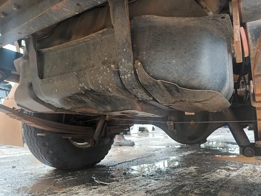 The Underside of a Car With a Fuel Tank Attached to It — South West 4WD Wreckers In Brisbane, QLD