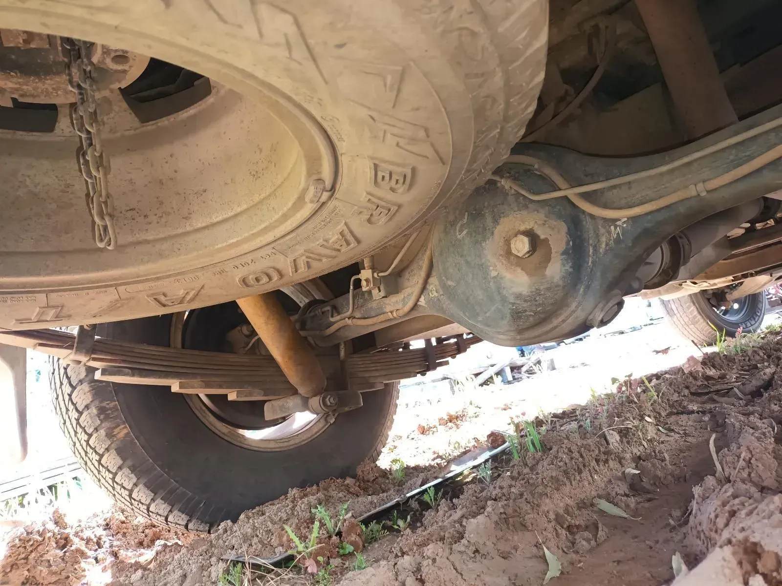 Underside of a Truck Showing the Spare Tyre — South West 4WD Wreckers In Brisbane, QLD