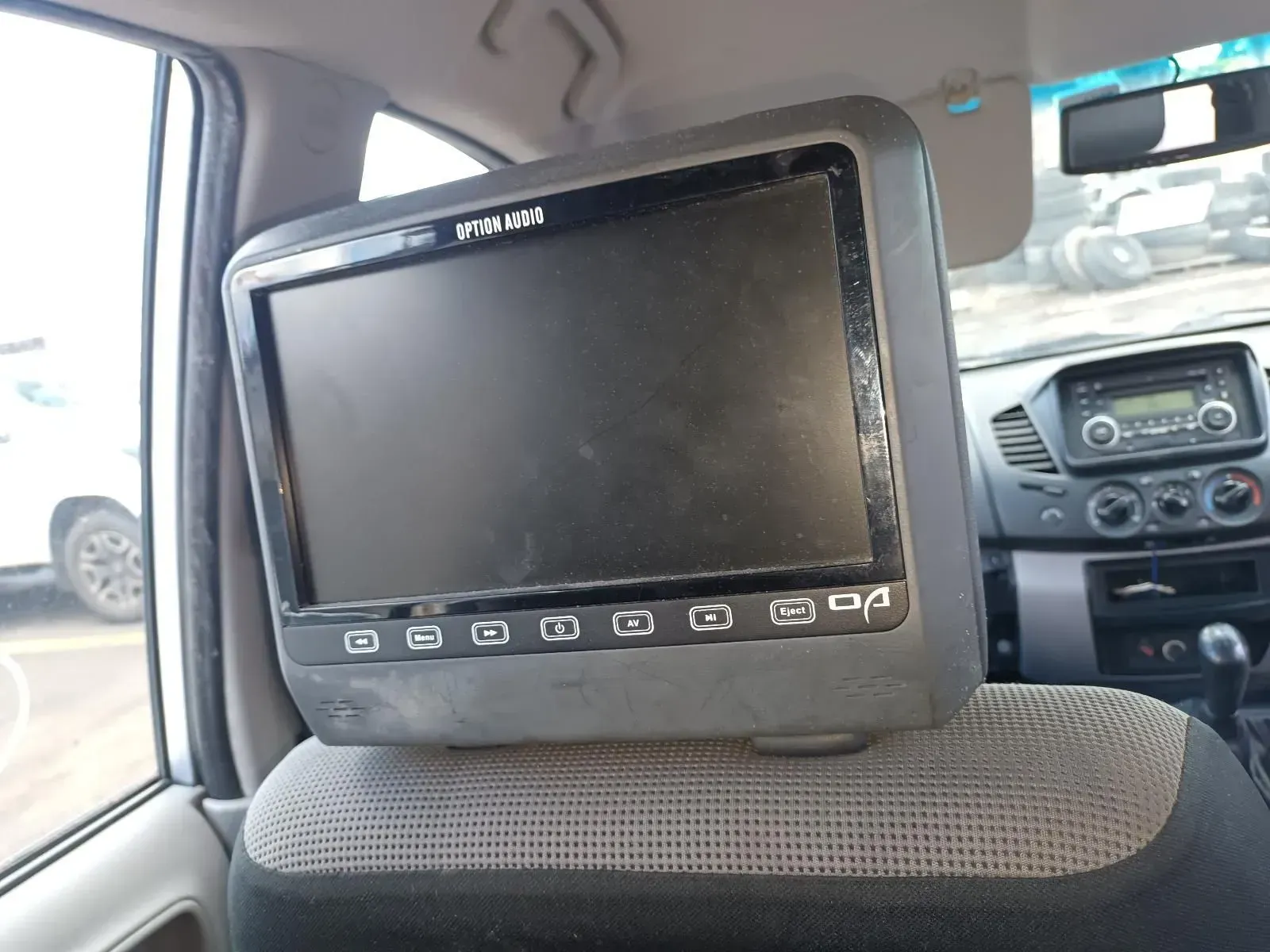 Car Headrest With a Mounted Black Entertainment Screen — South West 4WD Wreckers In Brisbane, QLD