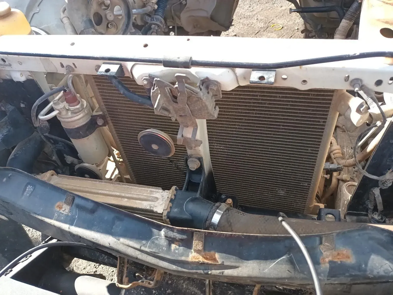 A Car's Radiator With Various Parts Visible — South West 4WD Wreckers In Brisbane, QLD