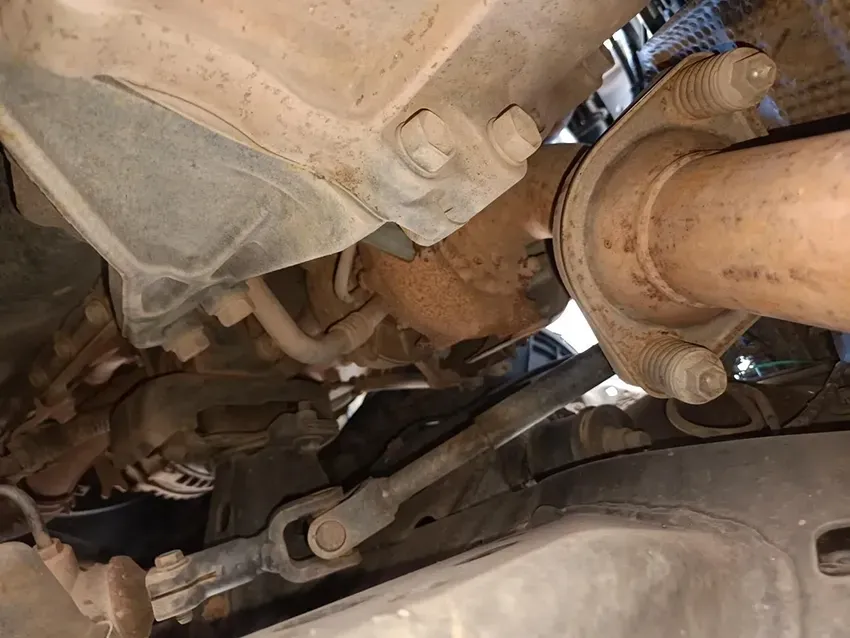 A Close Up of the Underside of a Car With a Exhaust Pipe — South West 4WD Wreckers In Brisbane, QLD