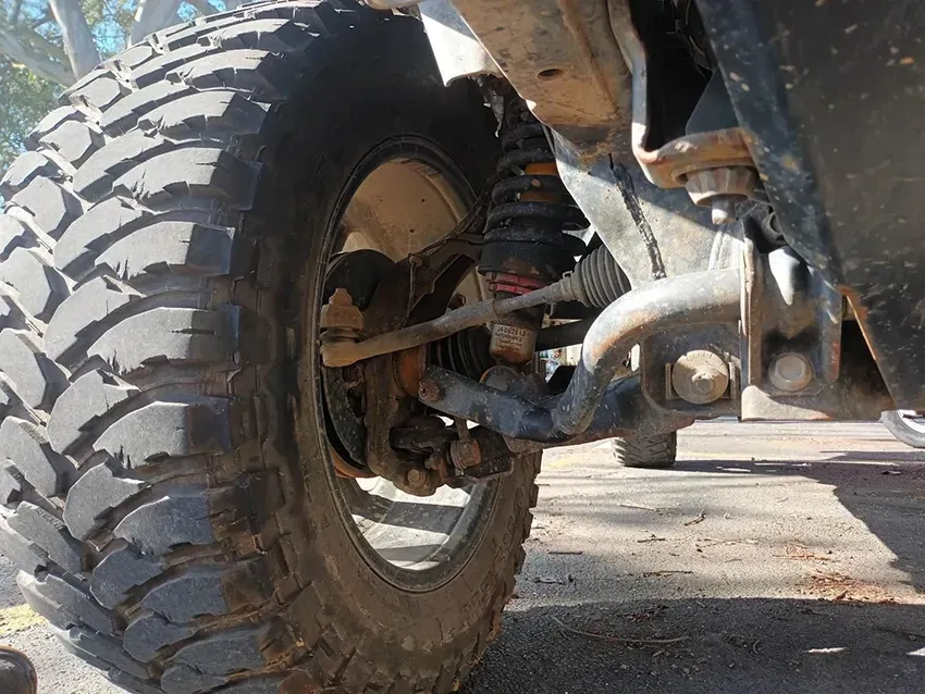 A Close Up of a Tire on a Vehicle — South West 4WD Wreckers In Brisbane, QLD