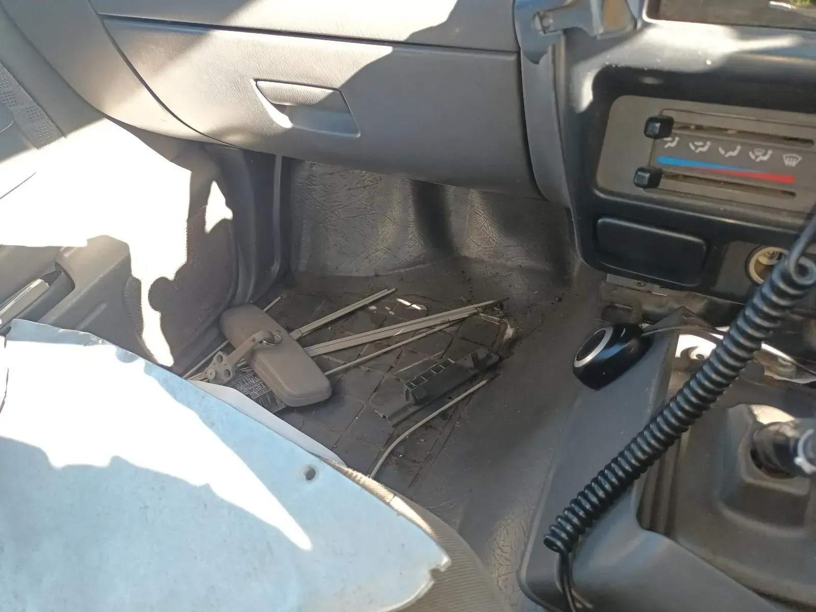 Interior of a Car, Showing Dashboard, Floor, and Radio Panel — South West 4WD Wreckers In Brisbane, QLD