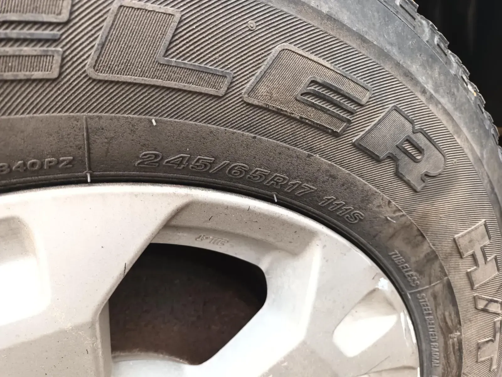 Close-up of a Tyre With White Rim — South West 4WD Wreckers In Brisbane, QLD