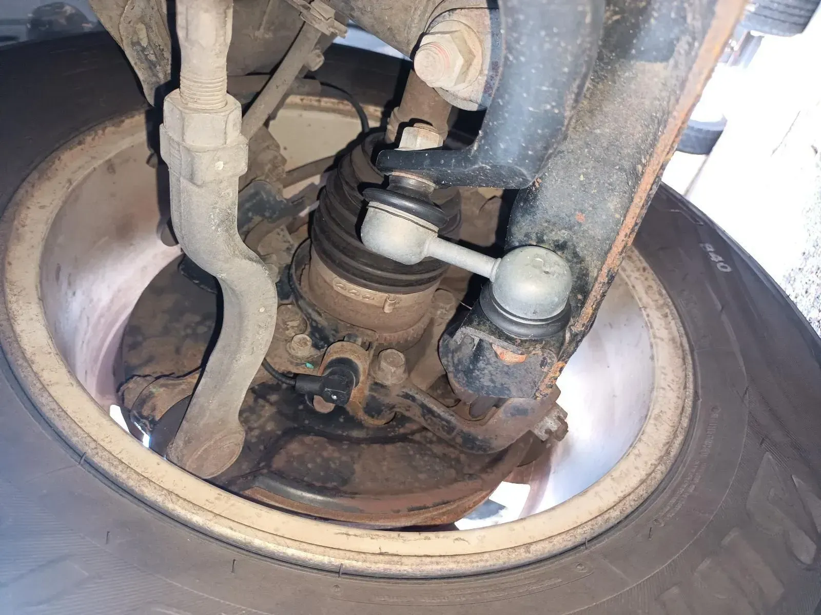 Close-up of a Car Wheel and Suspension Components — South West 4WD Wreckers In Brisbane, QLD