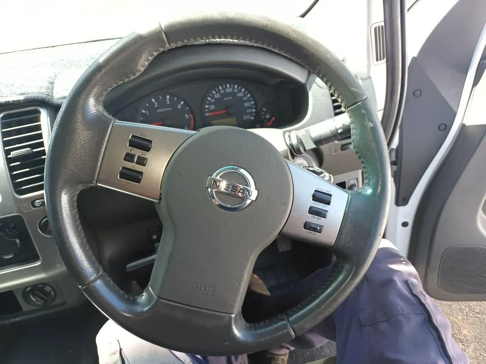 Steering Wheel of a Nissan Vehicle With Controls on Both Sides — South West 4WD Wreckers In Brisbane, QLD