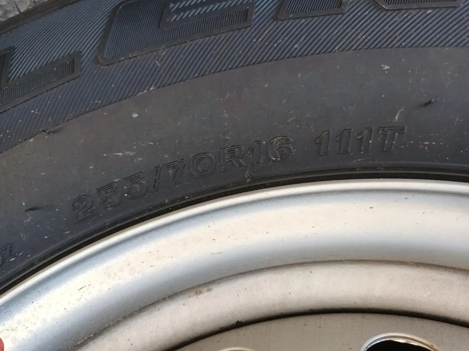 Close-up of a Car Tyre With the Size— South West 4WD Wreckers In Brisbane, QLD