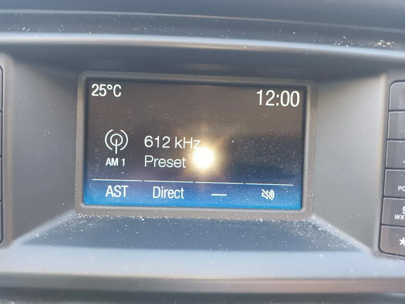 Car Radio Display Showing 25 Degrees Celsius — South West 4WD Wreckers In Brisbane, QLD