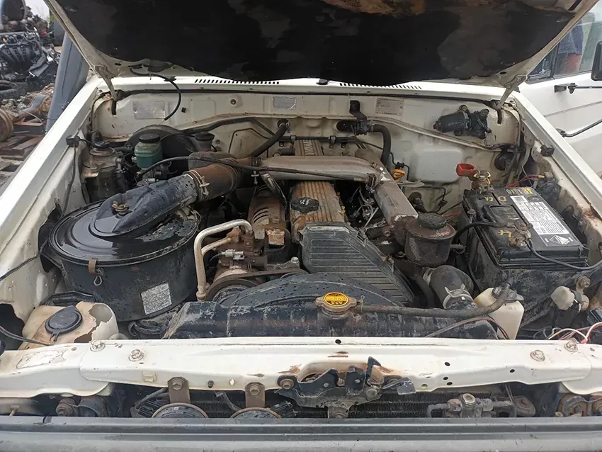 The Engine of a Car is Shown With the Hood Open — South West 4WD Wreckers In Brisbane, QLD