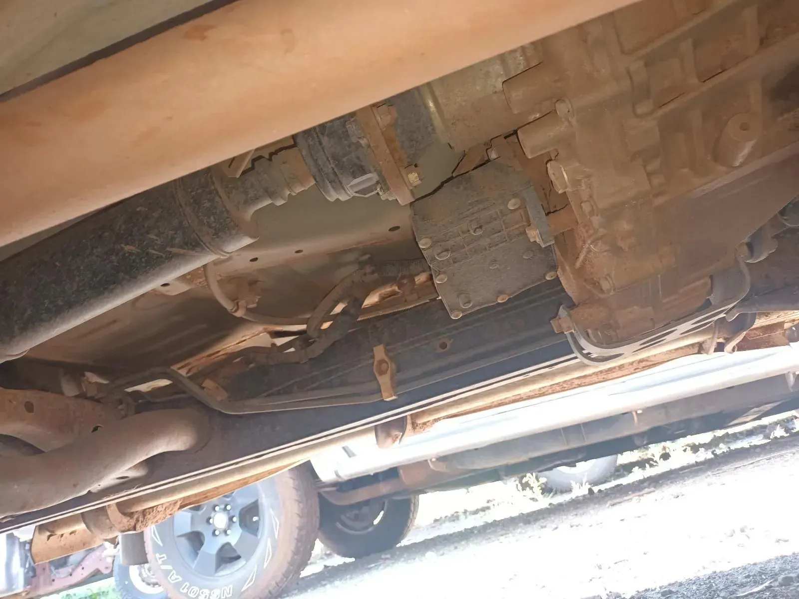 Undercarriage of a Vehicle, With Rusty Components — South West 4WD Wreckers In Brisbane, QLD