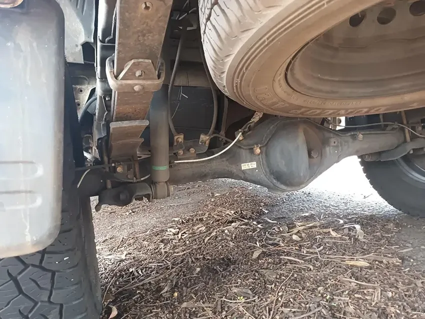 A Close Up of the Underside of a Truck's Rear Axle — South West 4WD Wreckers In Brisbane, QLD