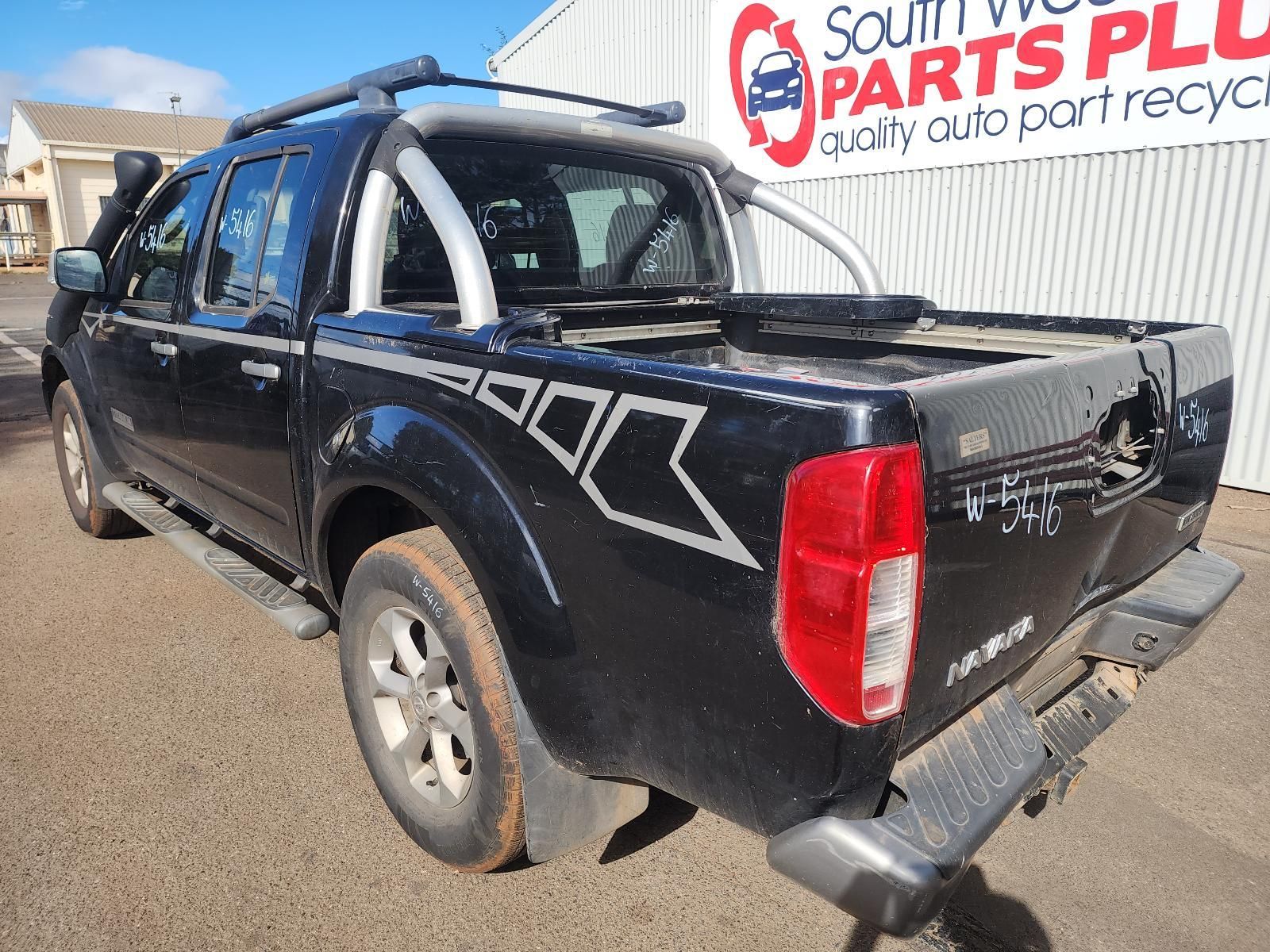 W-5416 NISSAN NAVARA VSK SPANISH D40 ST-X YD25 2.5L TURBO DIESEL AUTOMATIC 4WD DUAL CAB 2009