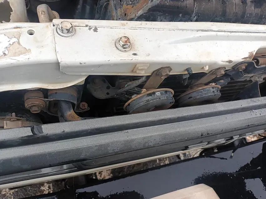 A Close Up of a Cars Horns Under the Hood — South West 4WD Wreckers In Brisbane, QLD
