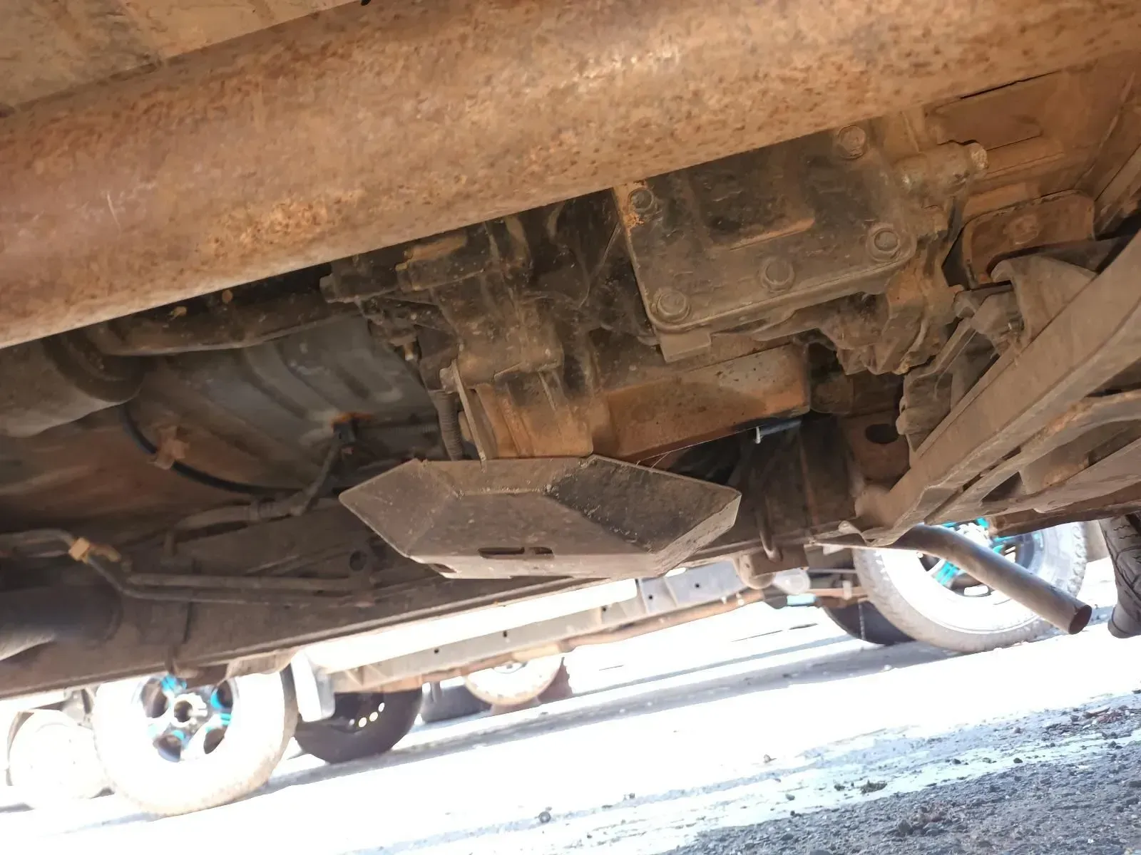 Undercarriage View of a Rusty Vehicle, Showing Exhaust — South West 4WD Wreckers In Brisbane, QLD