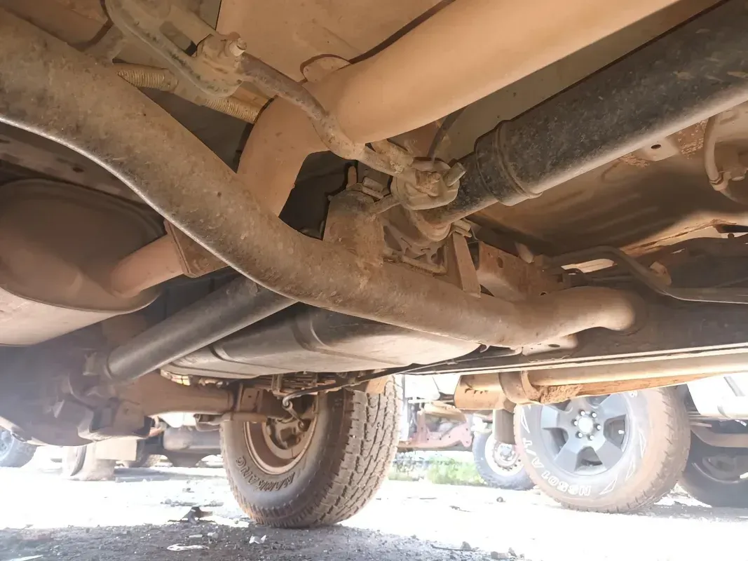 Undercarriage of a Vehicle Showing Exhaust Pipes — South West 4WD Wreckers In Brisbane, QLD