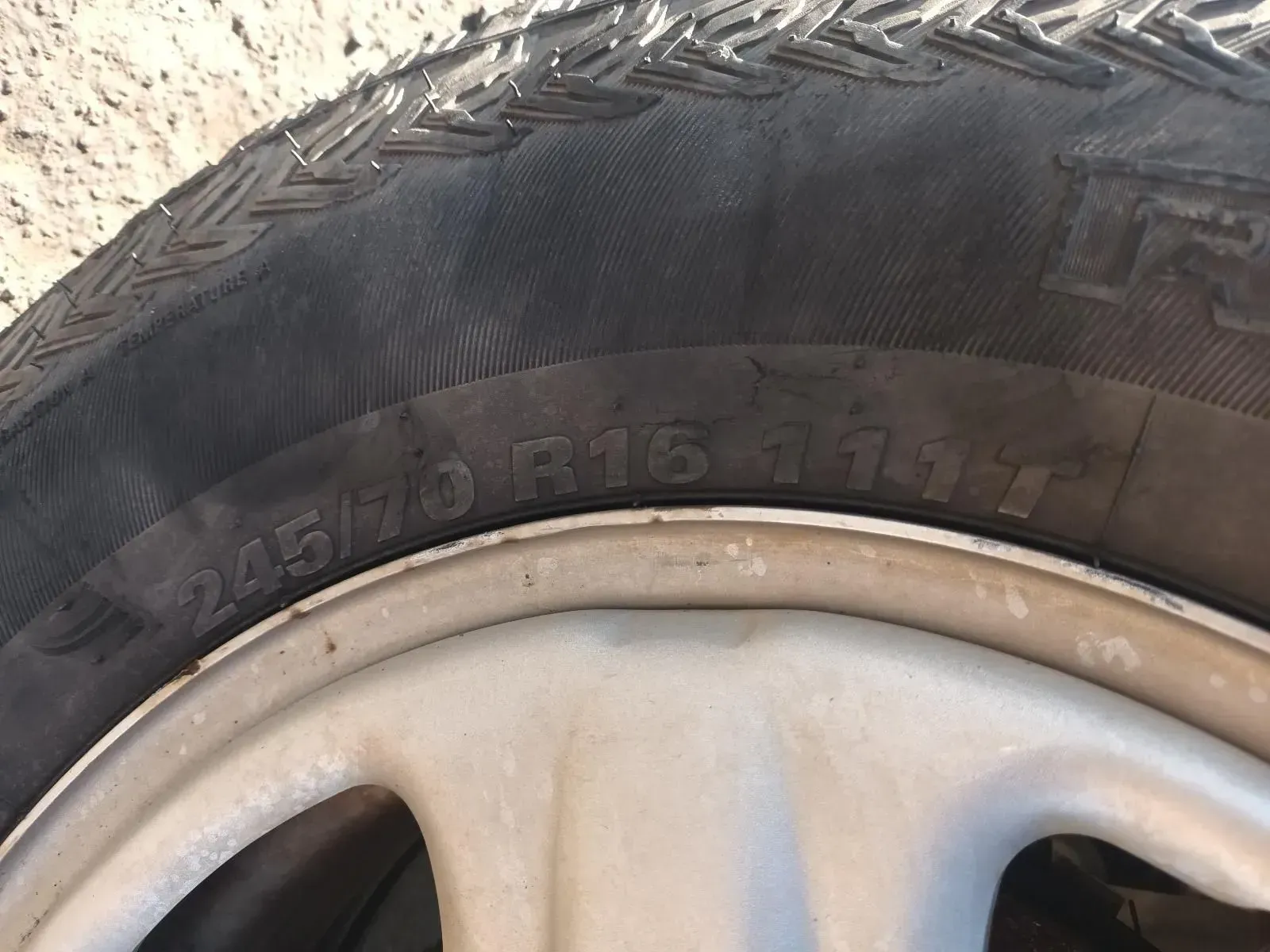 Close-up of a Car Tyre With the Size Specifications Visible — South West 4WD Wreckers In Brisbane, QLD