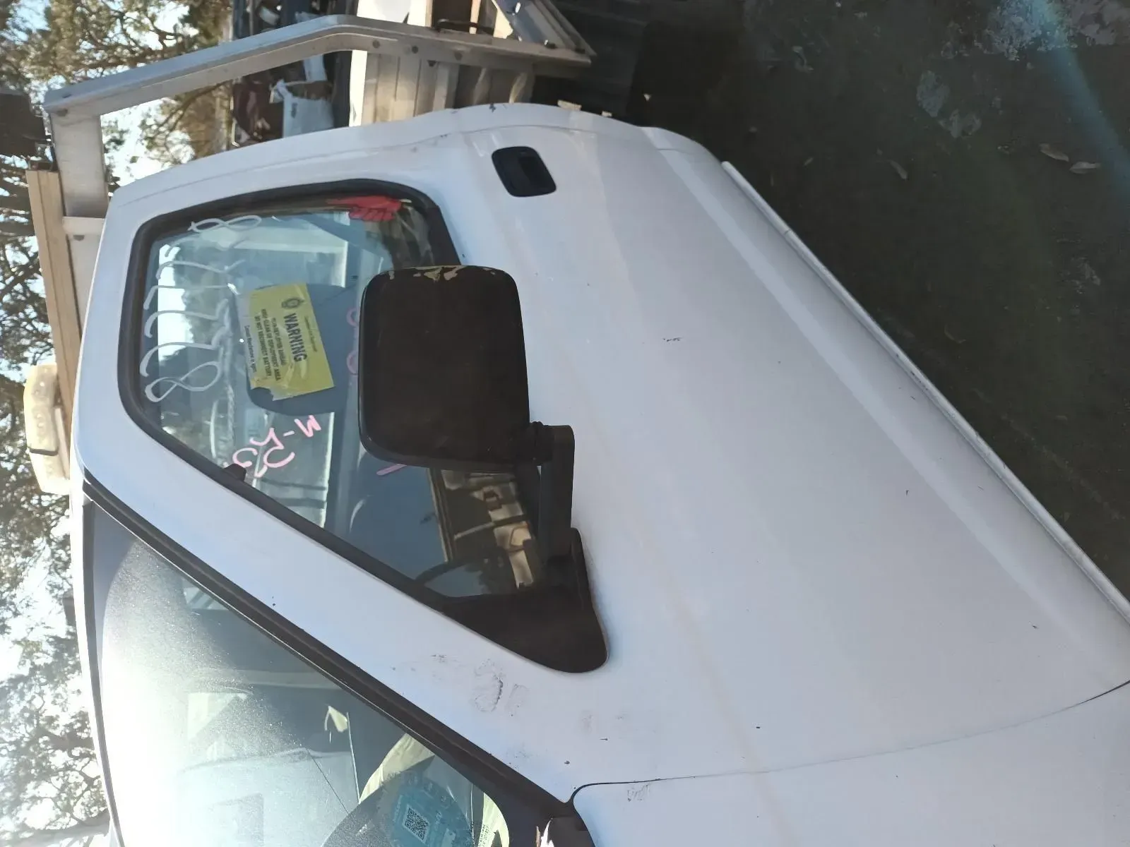 White Truck Cab With Side Mirror — South West 4WD Wreckers In Brisbane, QLD