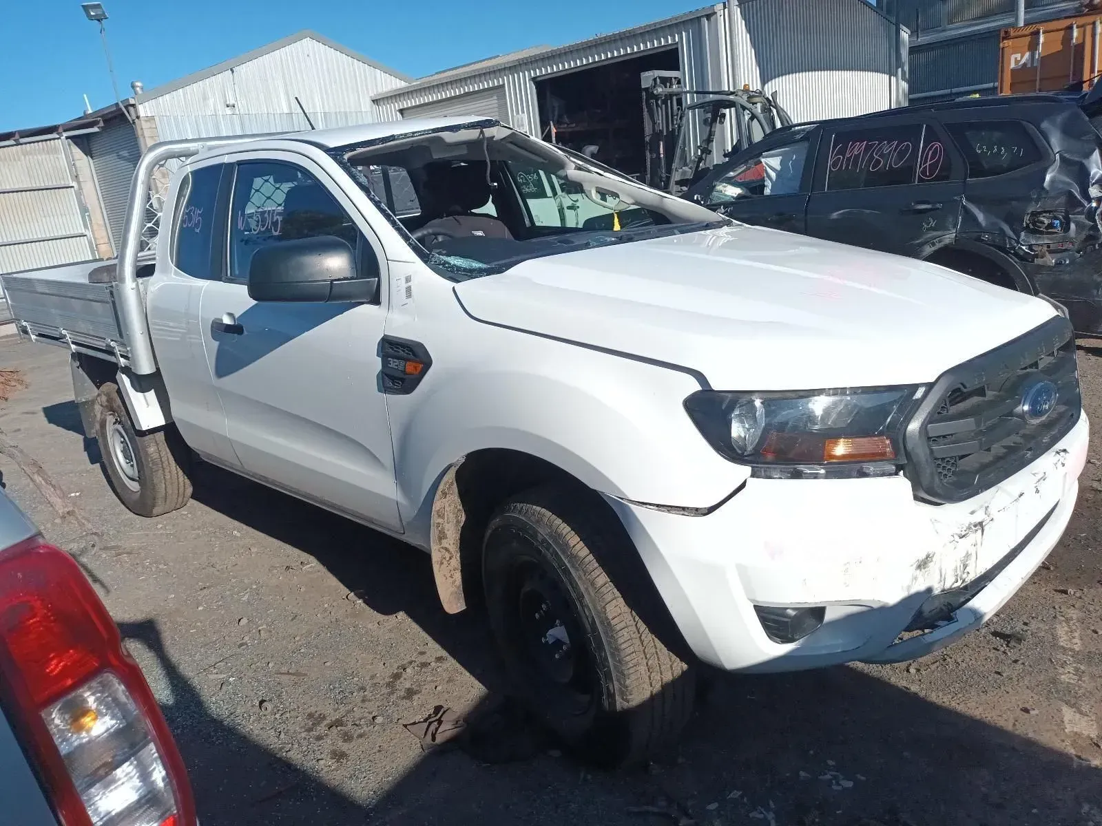 White Ford Ranger Pickup Truck — South West 4WD Wreckers In Brisbane, QLD