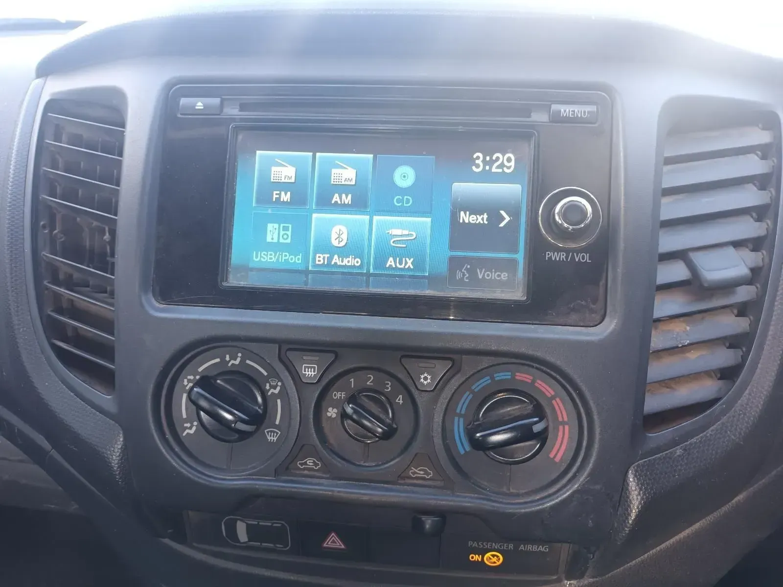 Car Dashboard With a Touchscreen Radio and Climate Control Dials — South West 4WD Wreckers In Brisbane, QLD