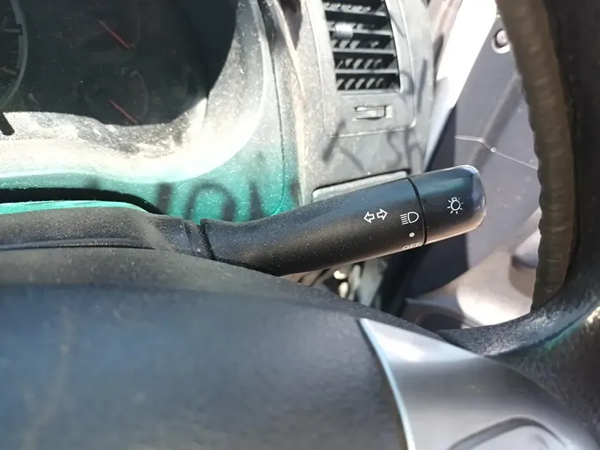 A Close Up of a Car Steering Wheel With a Light Switch on It — South West 4WD Wreckers In Brisbane, QLD