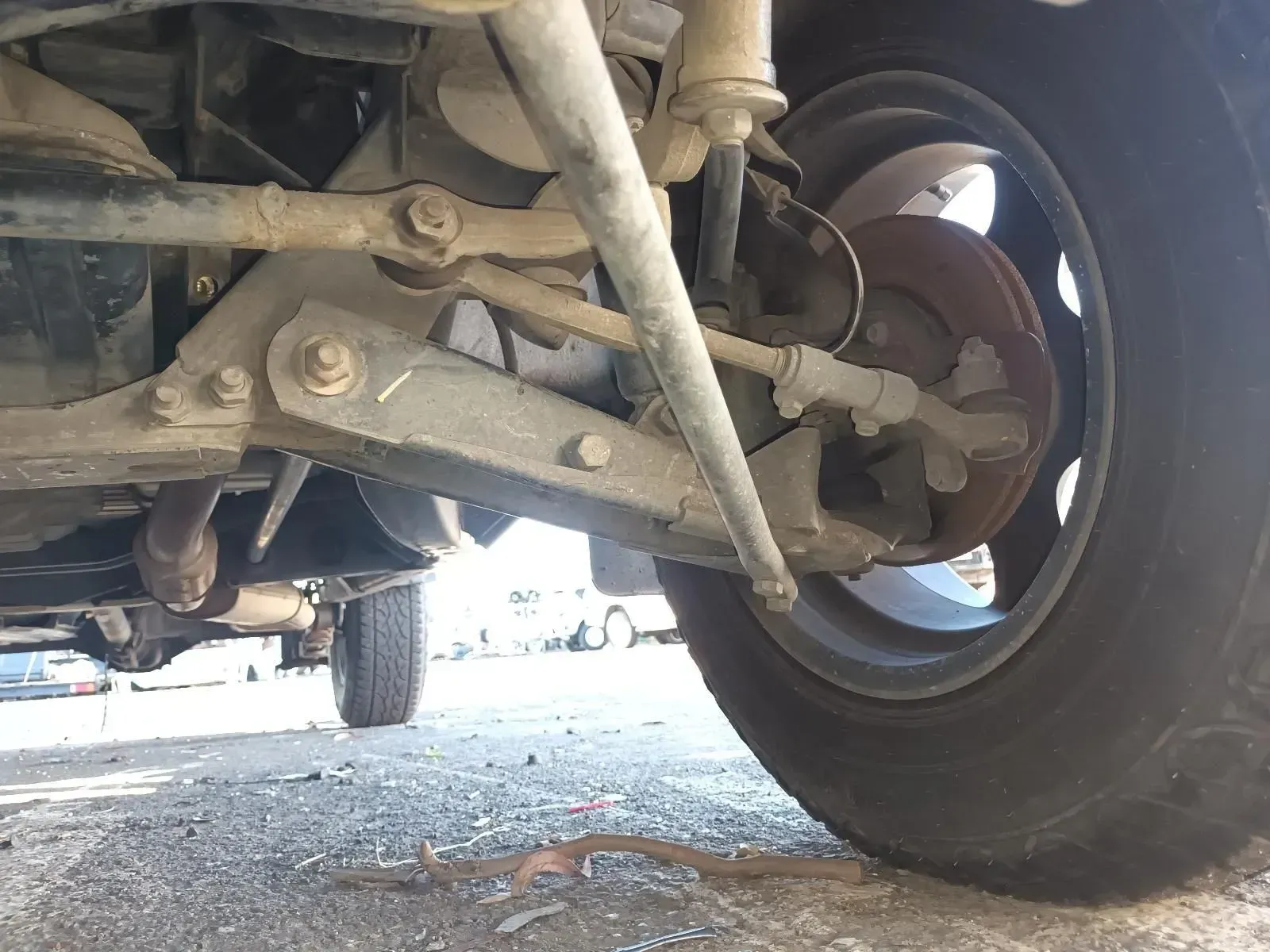 Close-up of a Car's Wheel and Suspension System — South West 4WD Wreckers In Brisbane, QLD