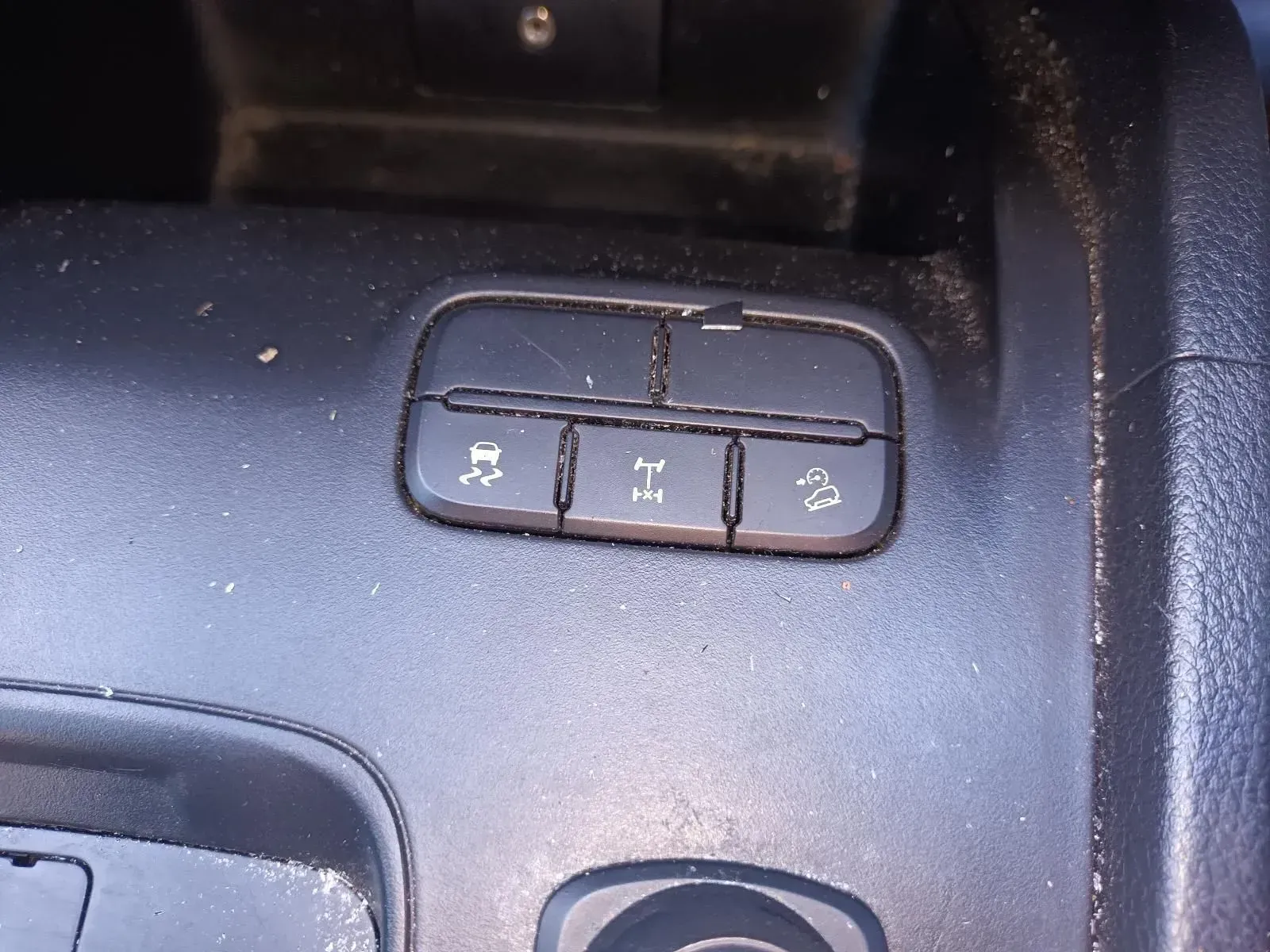 Buttons for Traction Control and Off-road Modes in a Vehicle's Dashboard — South West 4WD Wreckers In Brisbane, QLD