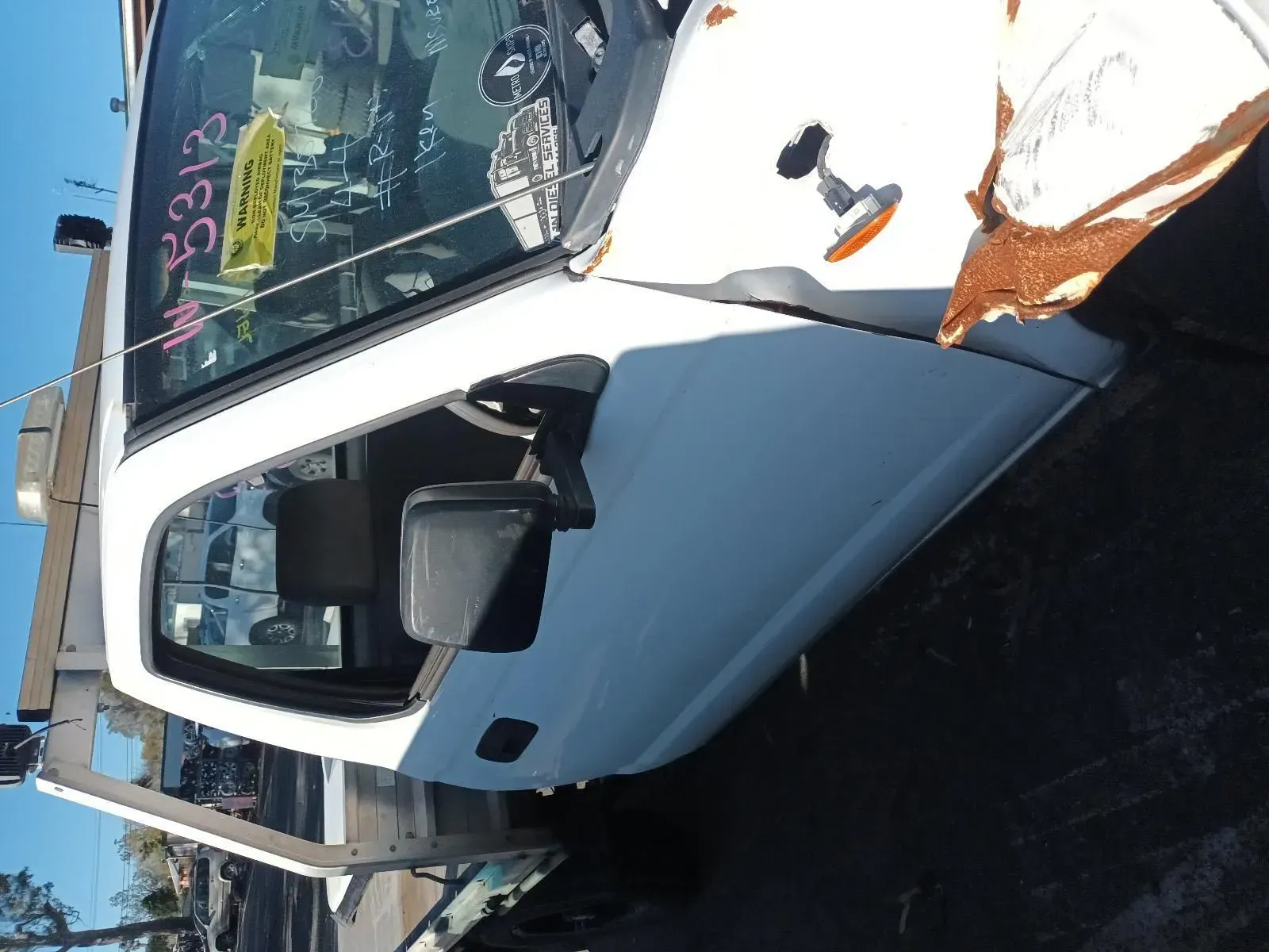 White Truck Door With a Black Mirror — South West 4WD Wreckers In Brisbane, QLD