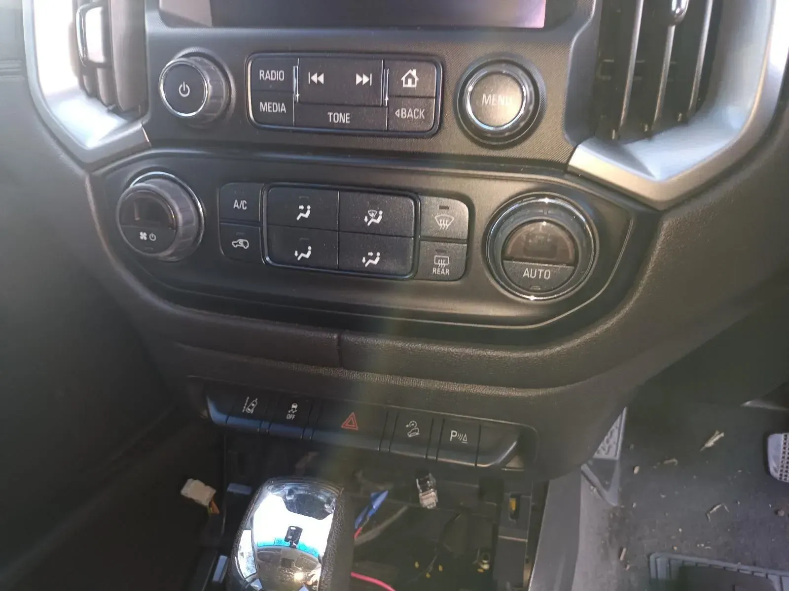 Car Dashboard With Climate Controls, Radio Buttons, and Gear Shift — South West 4WD Wreckers In Brisbane, QLD