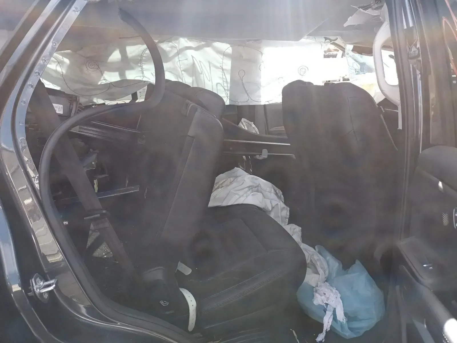 Interior of a Vehicle After a Crash, Airbags Deployed — South West 4WD Wreckers In Brisbane, QLD