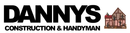 Logo for Danny's Construction & Handyman. Bold black text with a building icon on the right.