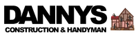 Logo for Danny's Construction & Handyman. Bold black text with a building icon on the right.
