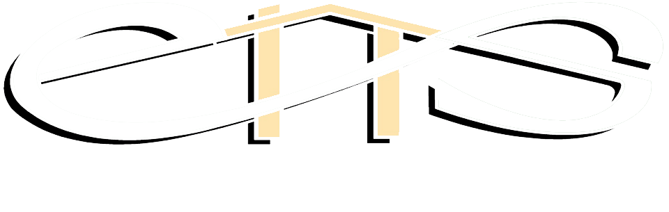 A white and tan Emerson Home Services logo