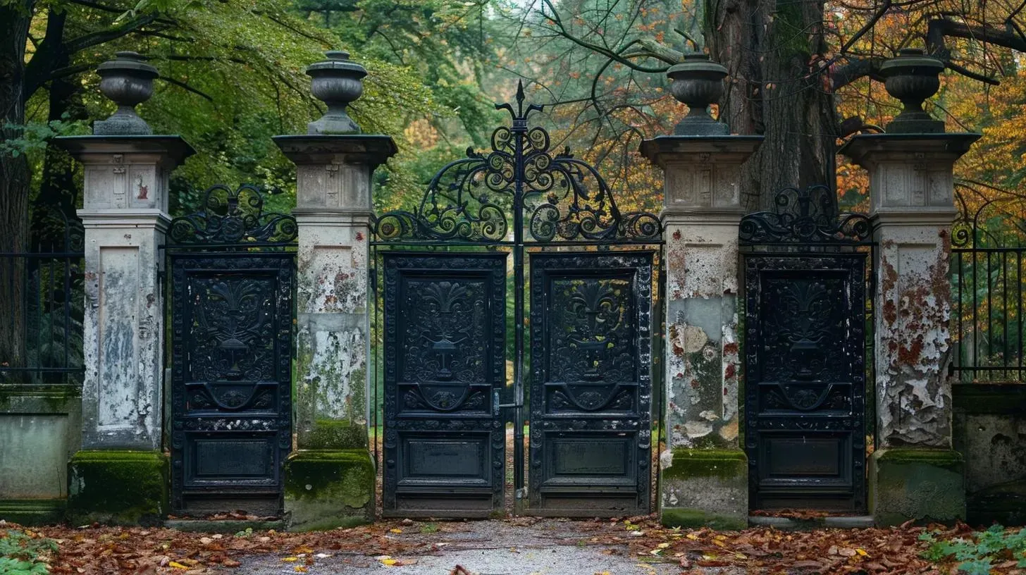 unaligned gate doors