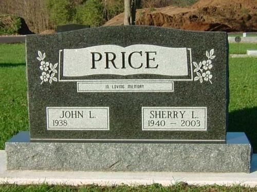 A gravestone for john l. price and sherry l. price